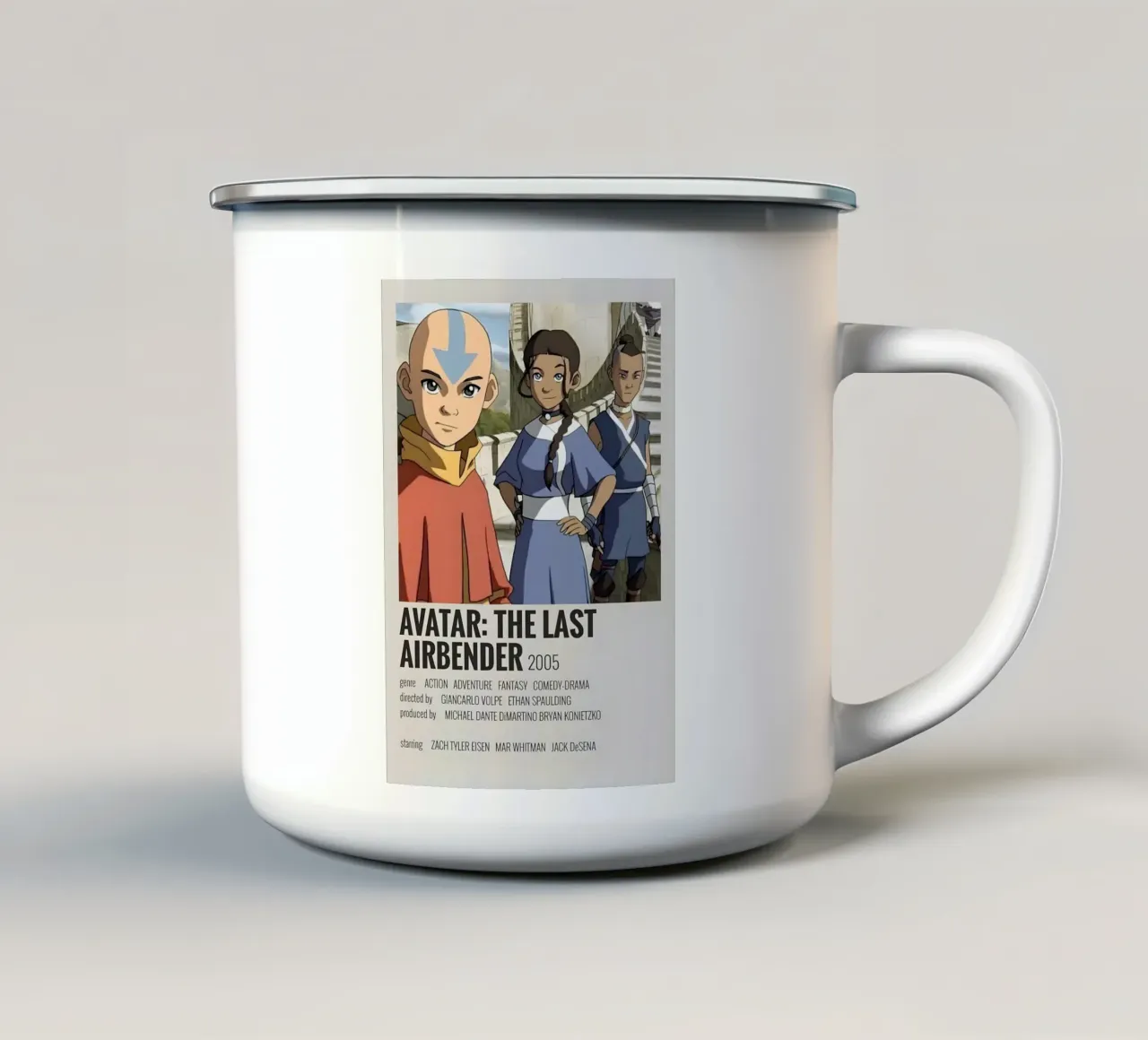 AVATAR THE LAST AIRBENDER 2005 Emaille Tasse von MVFminimalist