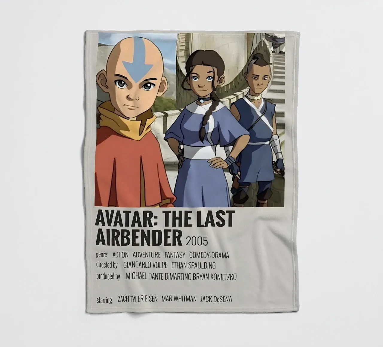 AVATAR THE LAST AIRBENDER 2005 manta de franela de MVFminimalist
