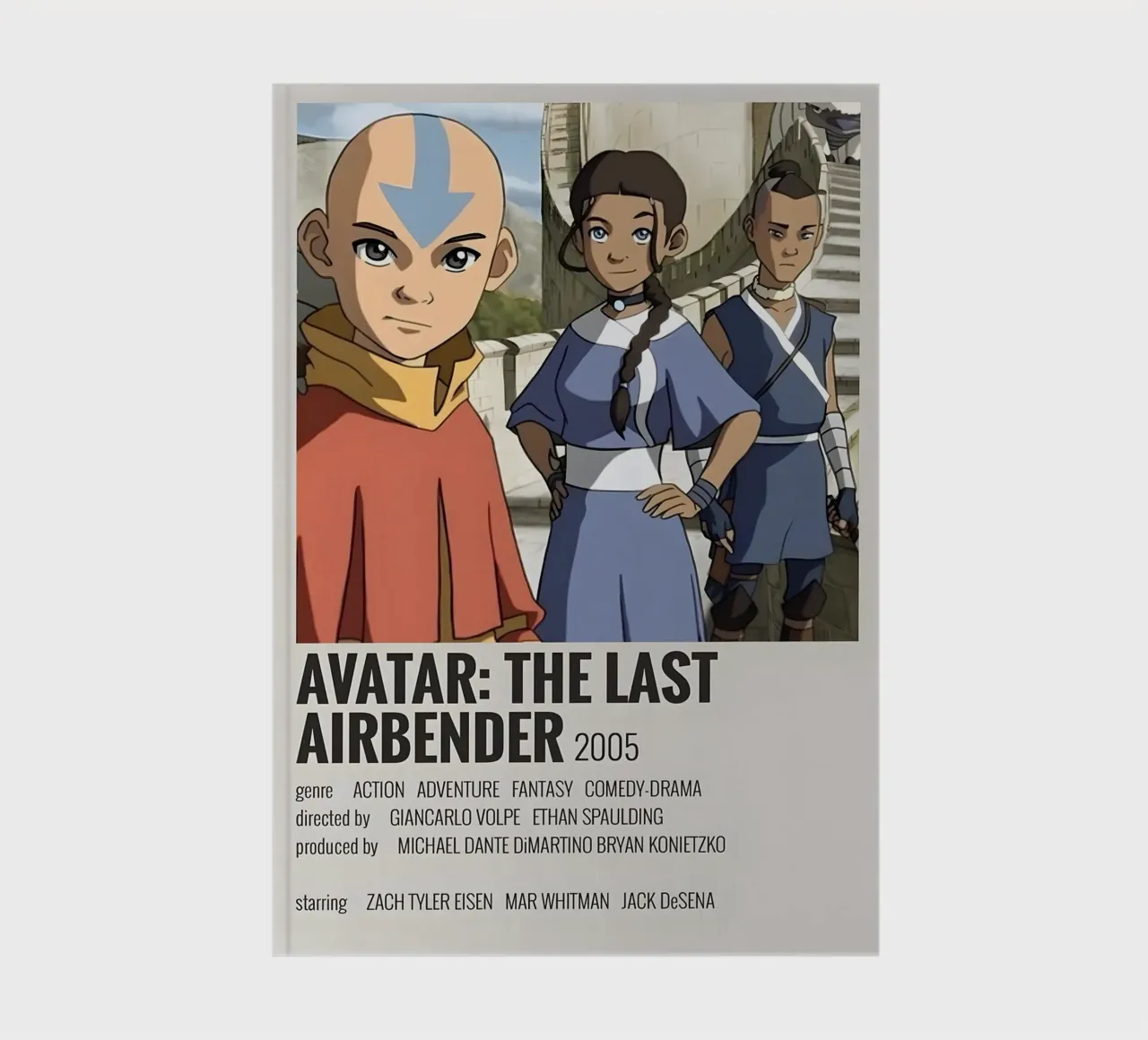 AVATAR THE LAST AIRBENDER 2005 notebook by MVFminimalist