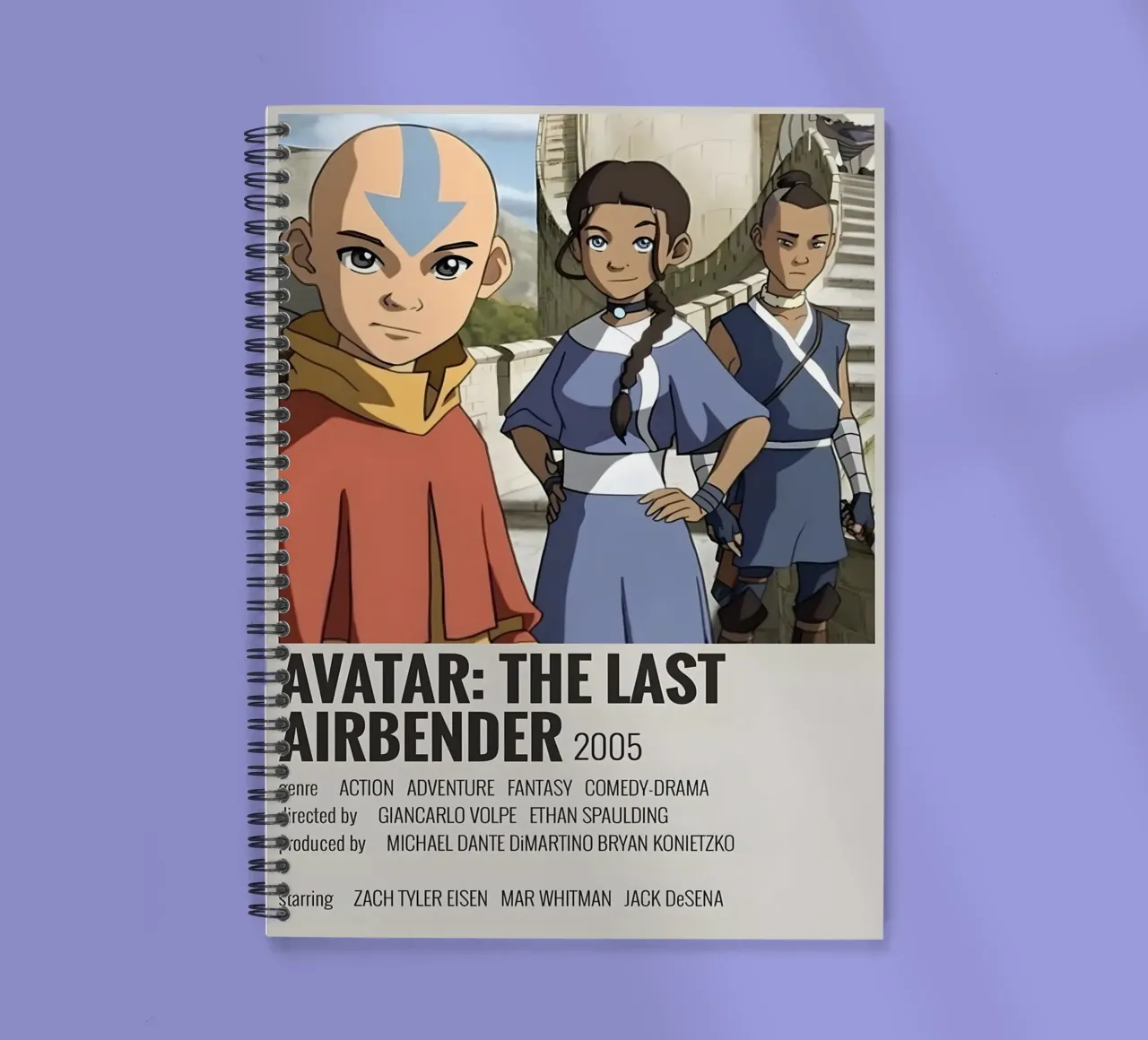 AVATAR THE LAST AIRBENDER 2005 spiral notebook by MVFminimalist