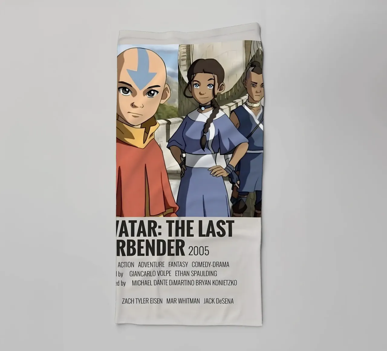 AVATAR THE LAST AIRBENDER 2005 toalla de baño de MVFminimalist