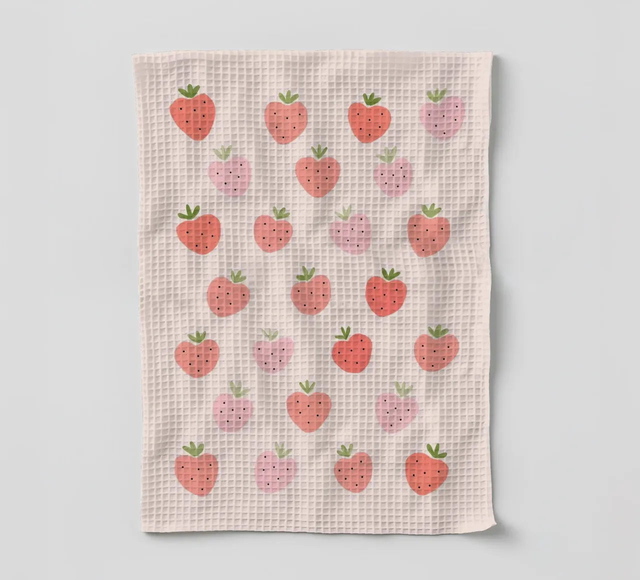 Délices sucrés à la fraise torchon de cafelab