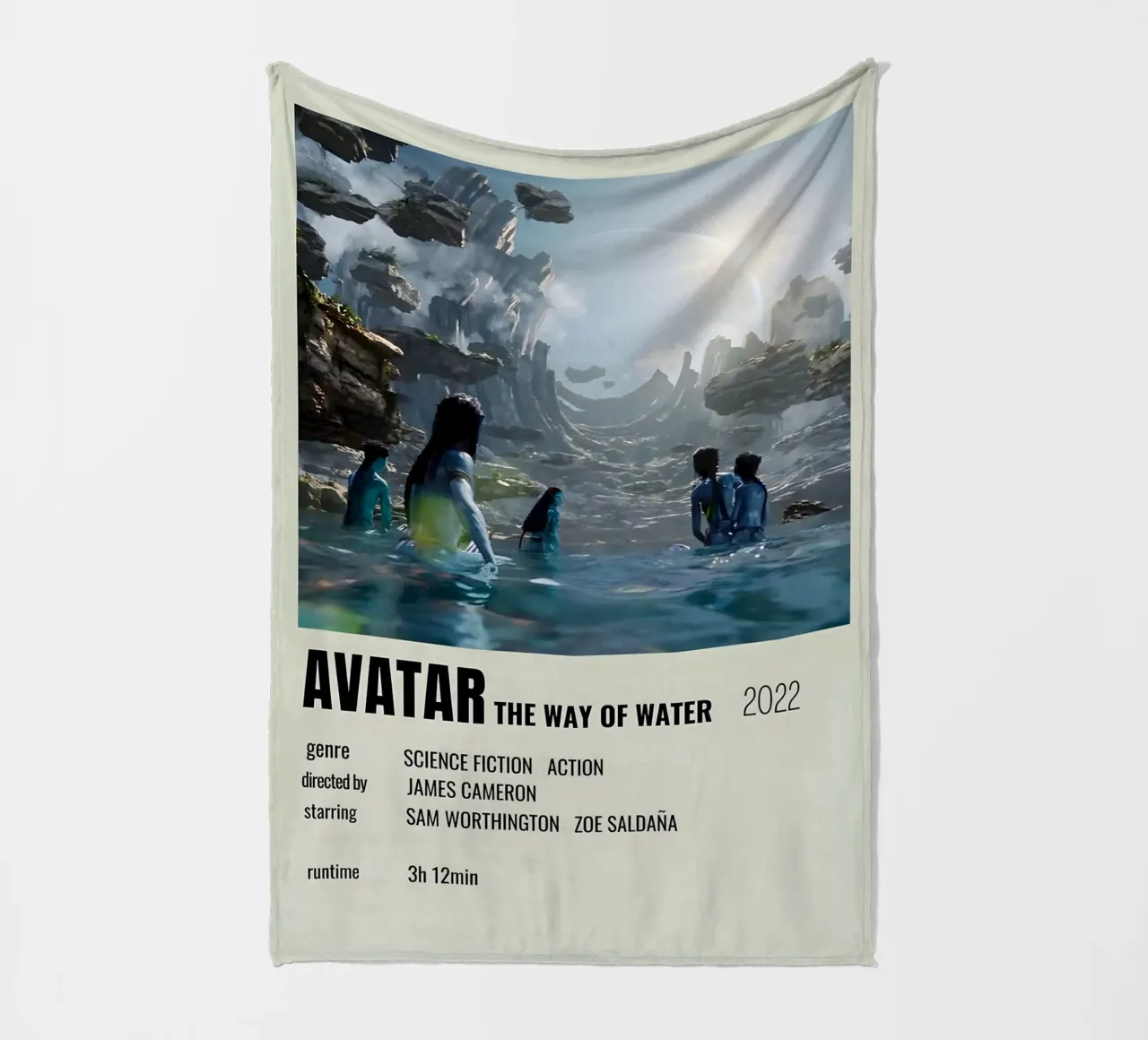 AVATAR THE WAY OF WATER 2022 coperta in pile da MVFminimalist