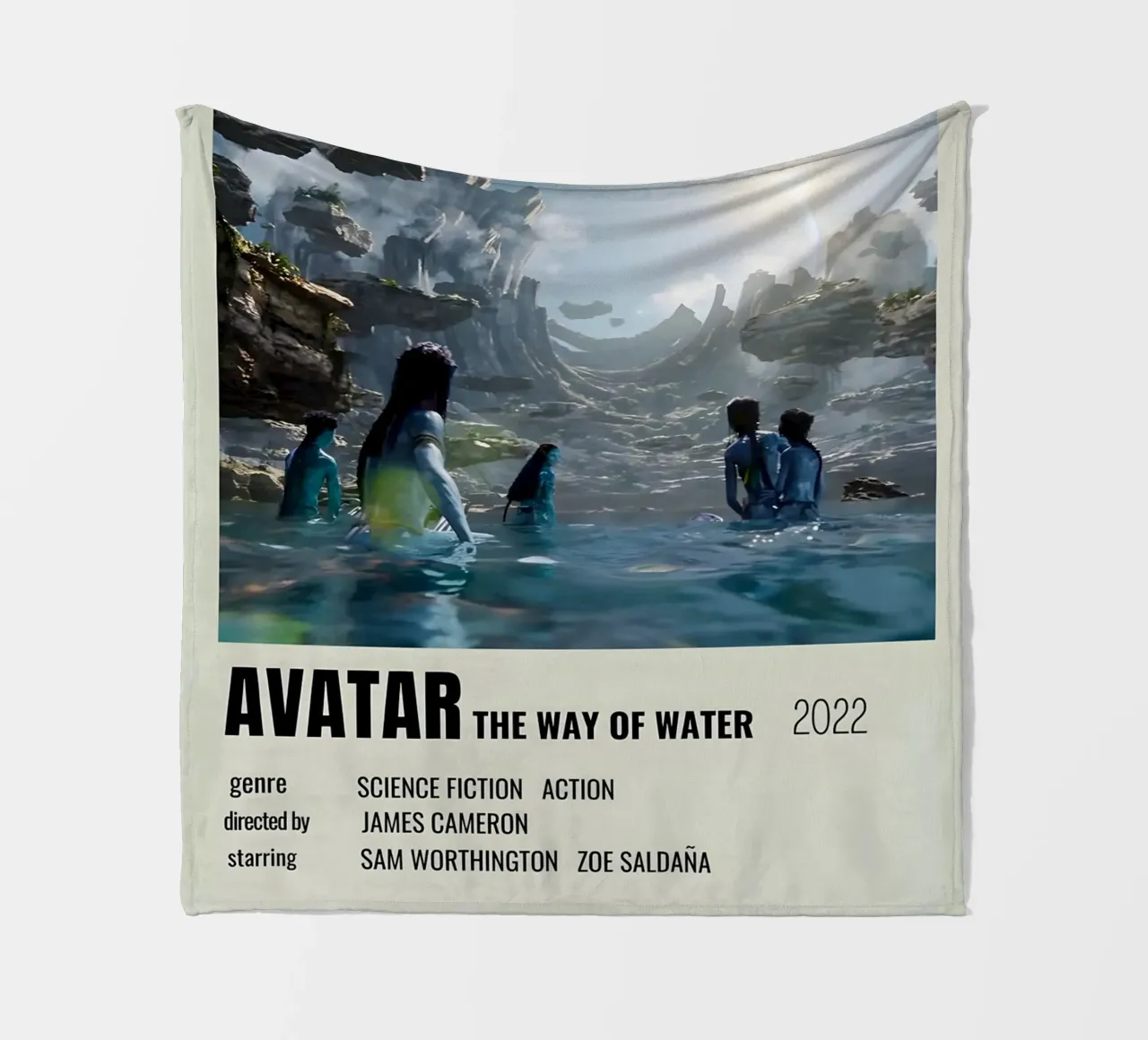 AVATAR THE WAY OF WATER 2022 coperta in pile da MVFminimalist