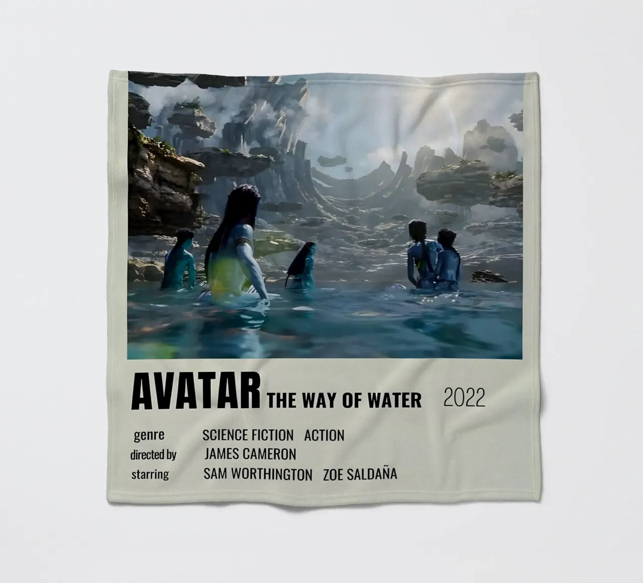 AVATAR THE WAY OF WATER 2022 coperta in pile da MVFminimalist