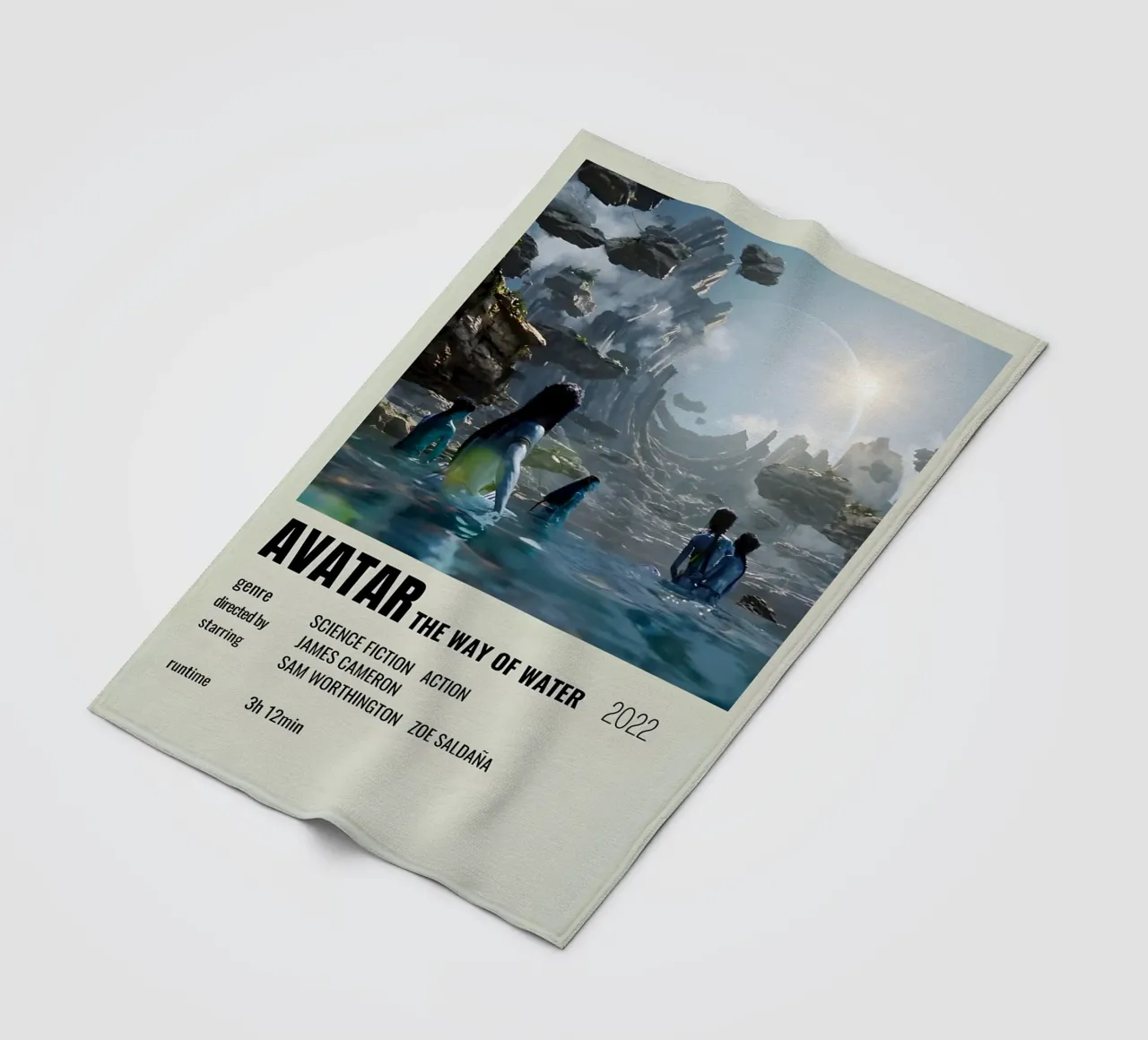 AVATAR THE WAY OF WATER 2022 coperta in pile da MVFminimalist