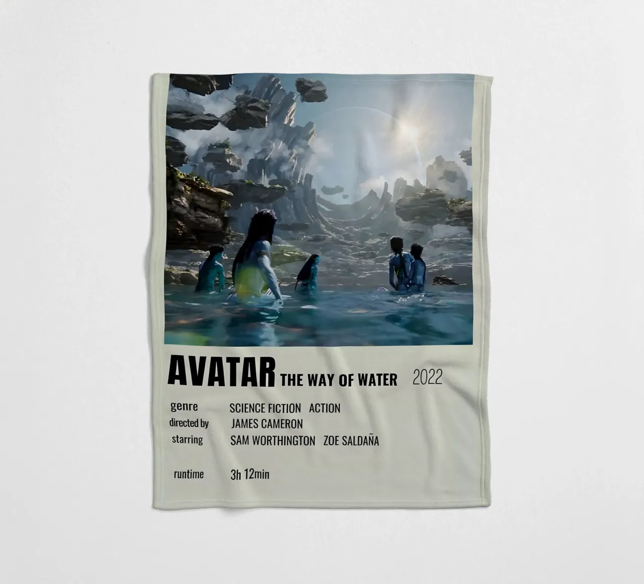 AVATAR THE WAY OF WATER 2022 coperta in pile da MVFminimalist