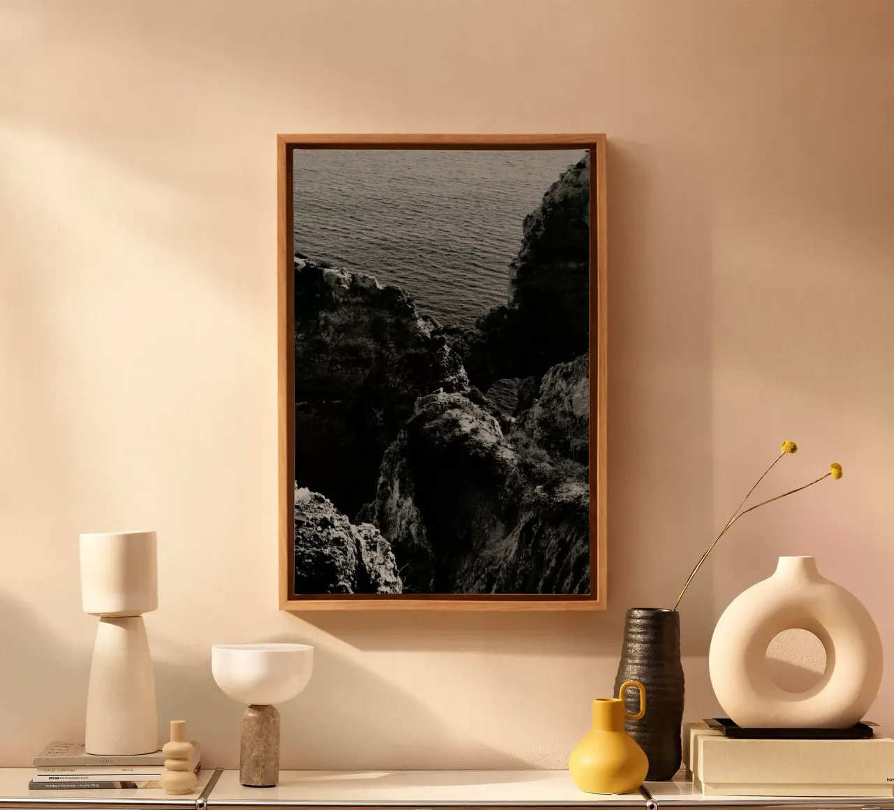Subtle Lights tela con Cornice a cassetta da Sebastian Hilgetag