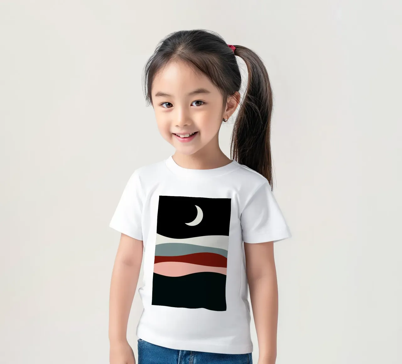 Half Moon Over the Sand kids t-shirt by Pure
