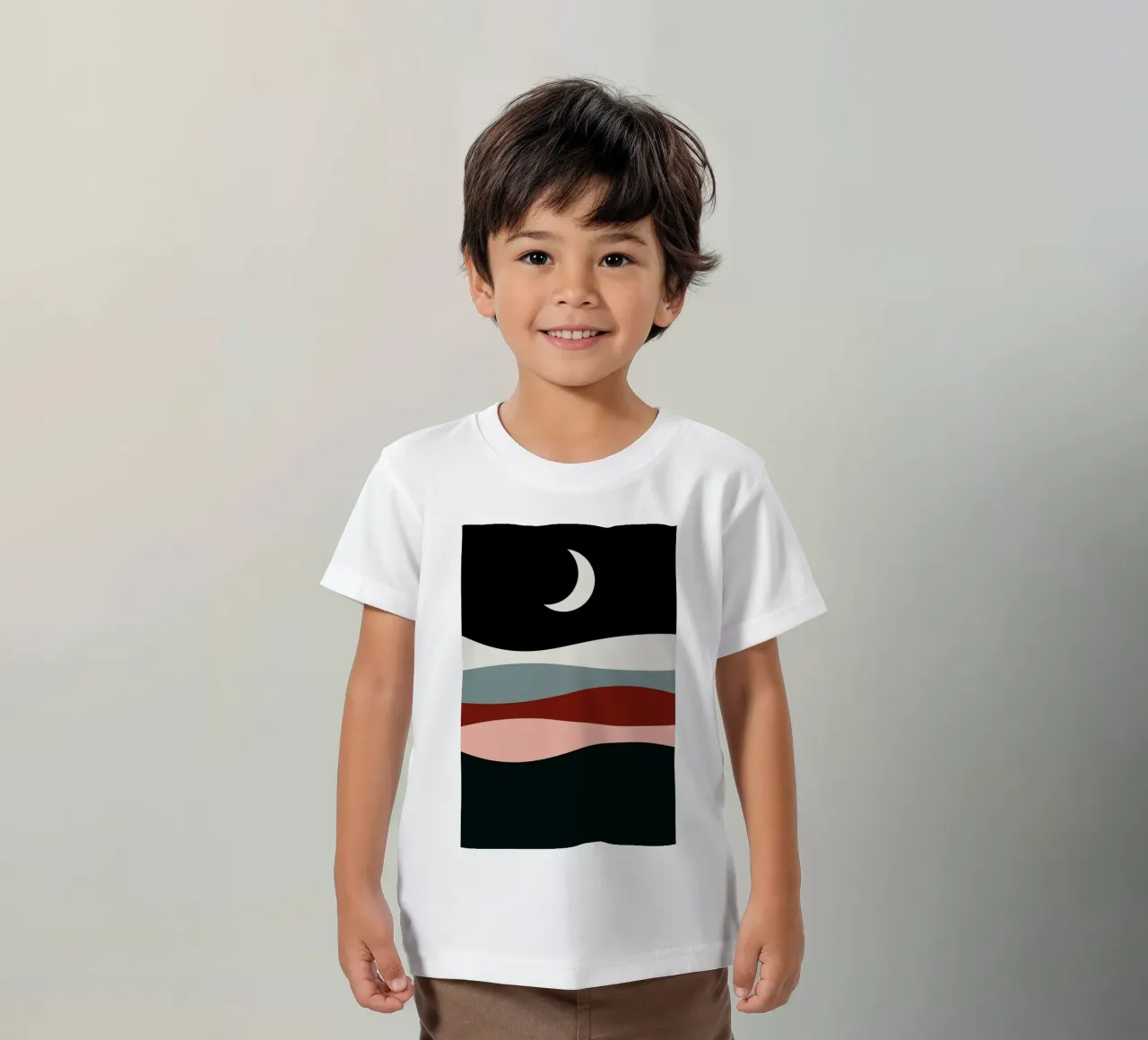 Half Moon Over the Sand kids t-shirt by Pure