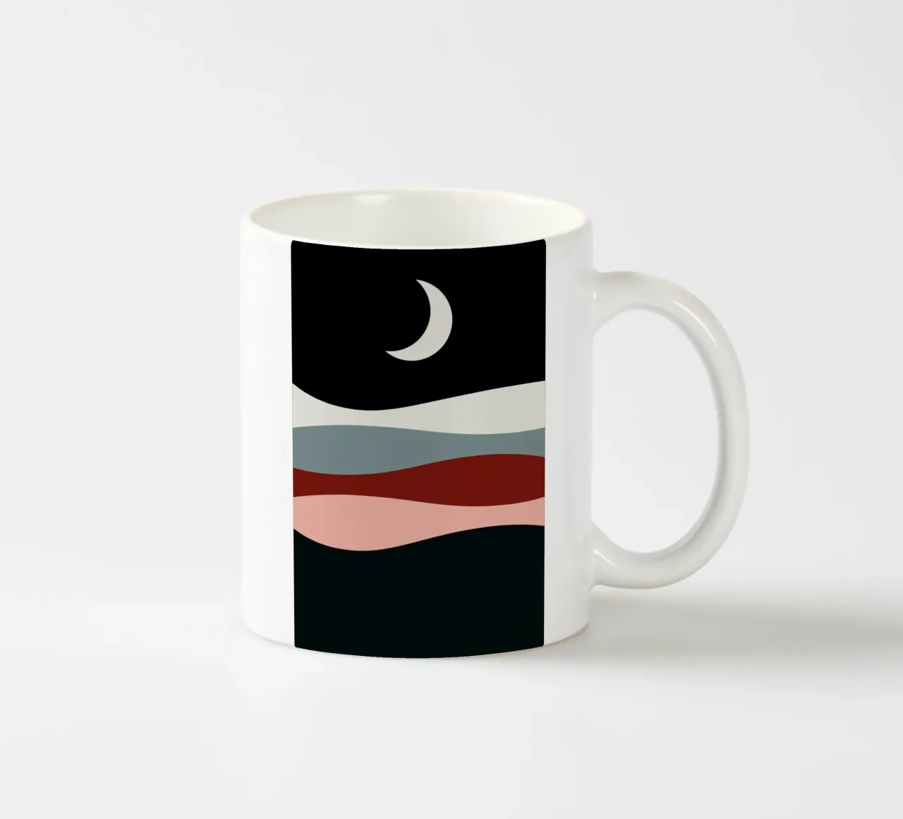 Half Moon Over the Sand tazza in ceramica da Pure