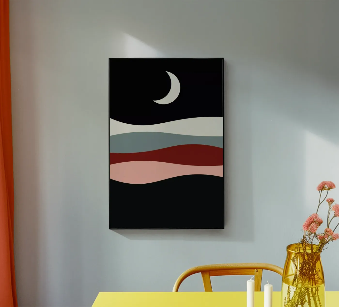 Half Moon Over the Sand plexiglass da Pure