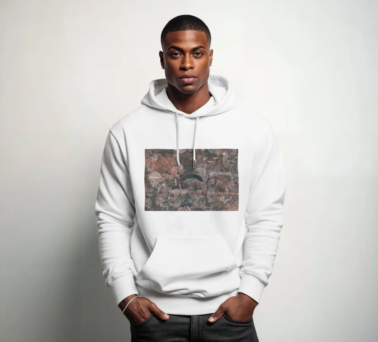 mush1 felpa con cappuccio da Giulio Iurissevich