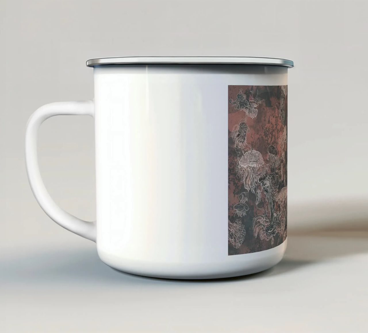 mush1 tazza in smalto da Giulio Iurissevich