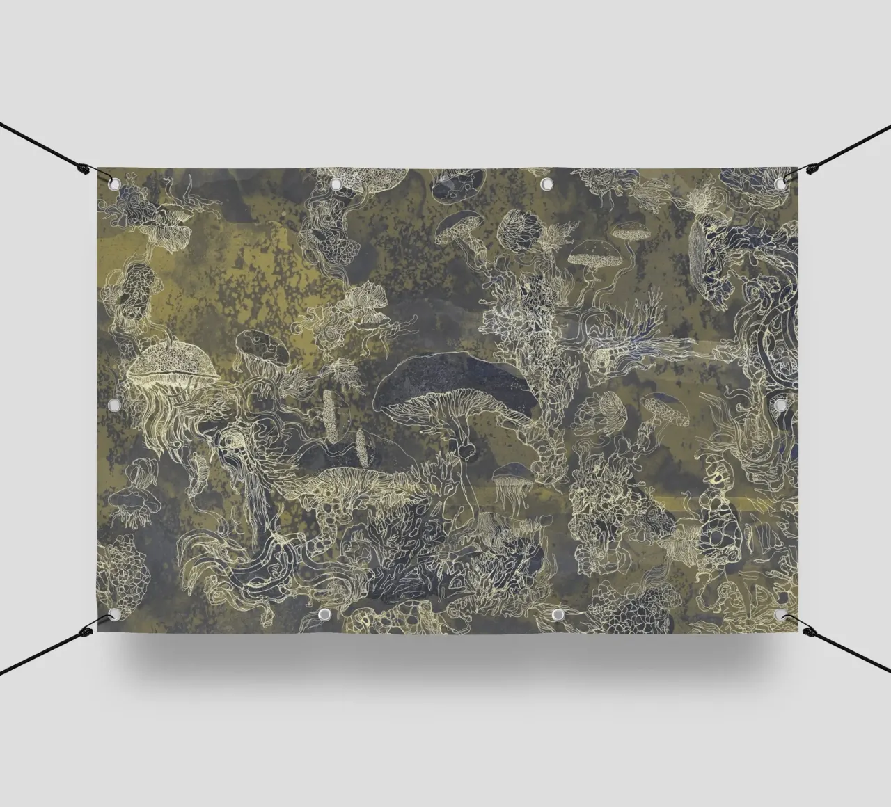 golden mush telo in pvc da Giulio Iurissevich