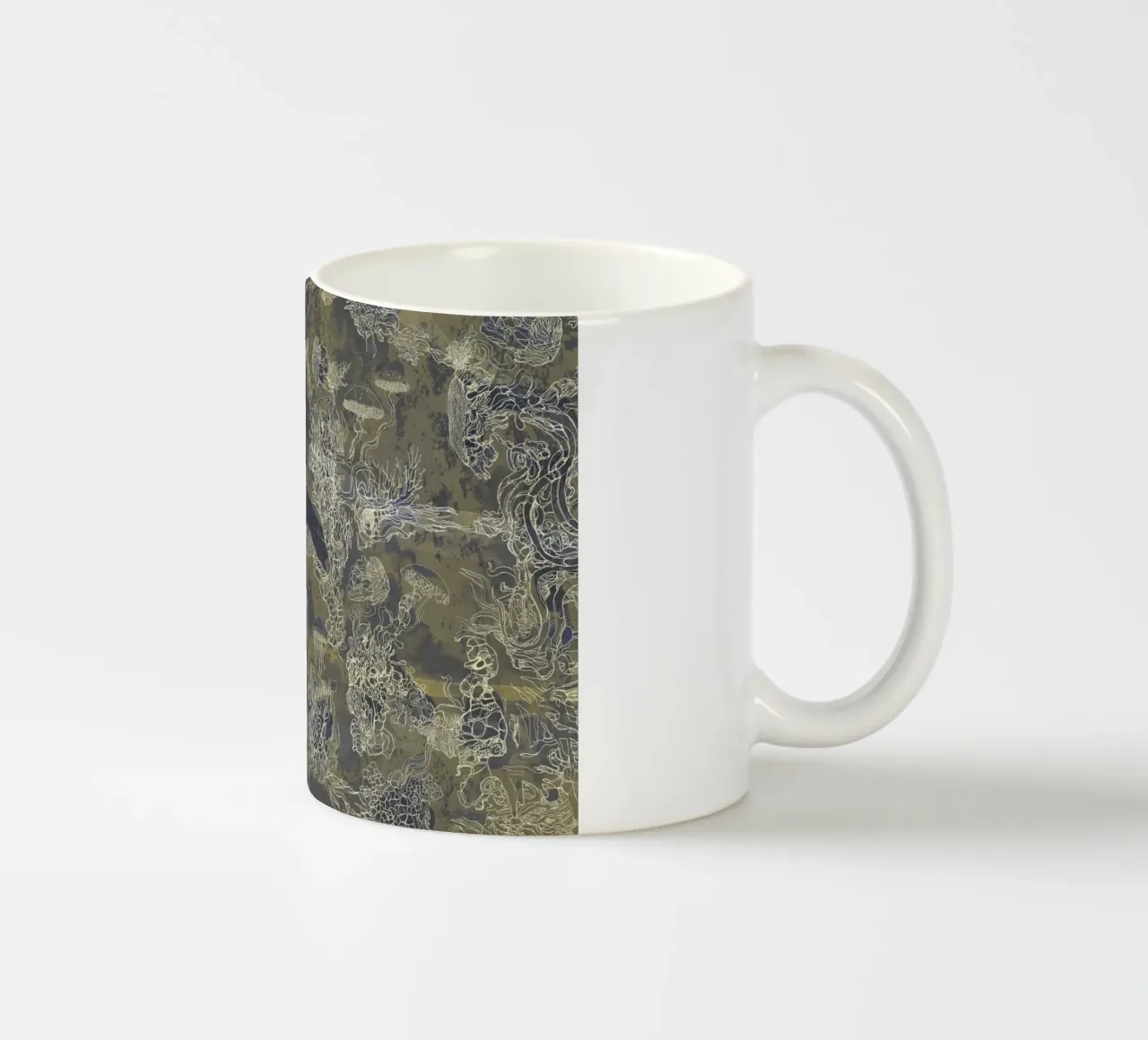 golden mush tazza in ceramica da Giulio Iurissevich