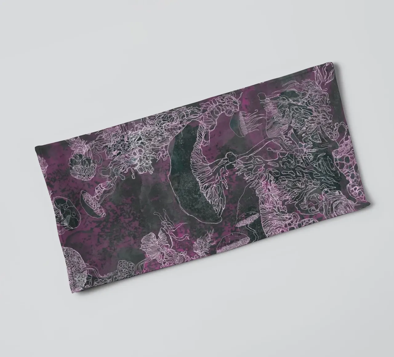 violet mush towel by Giulio Iurissevich