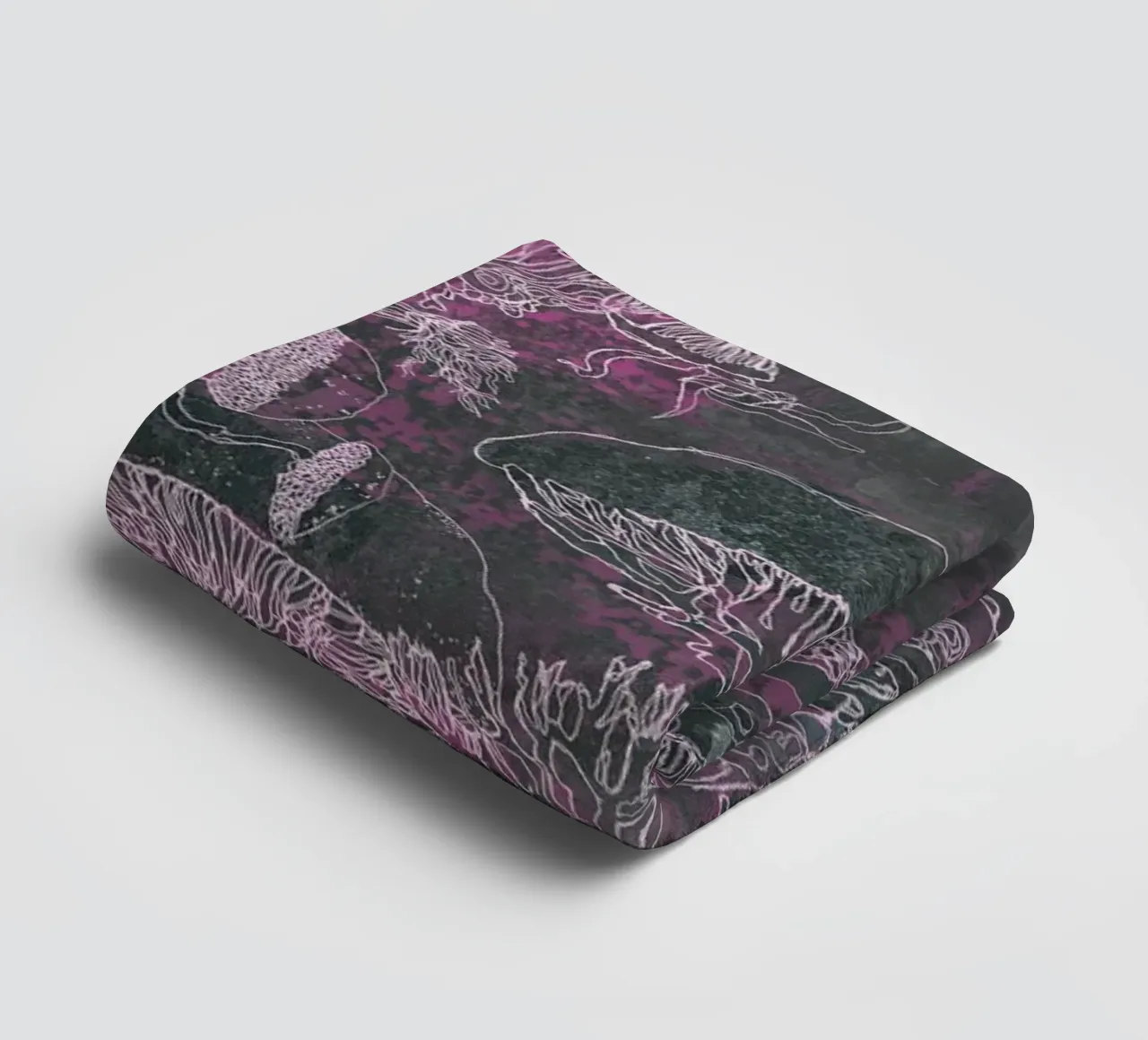 violet mush towel by Giulio Iurissevich