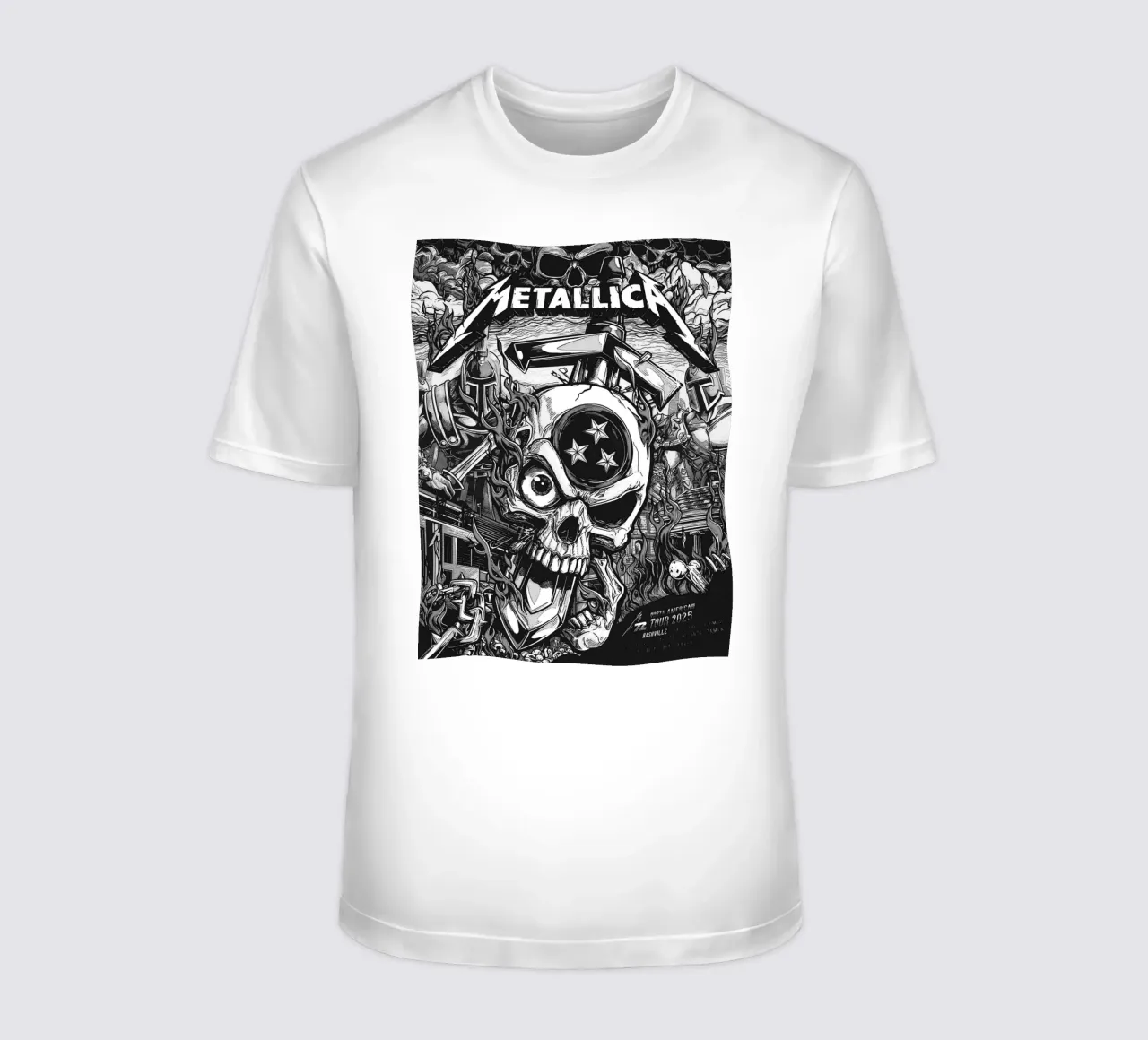 metallica bad art t-shirt by vanhesling