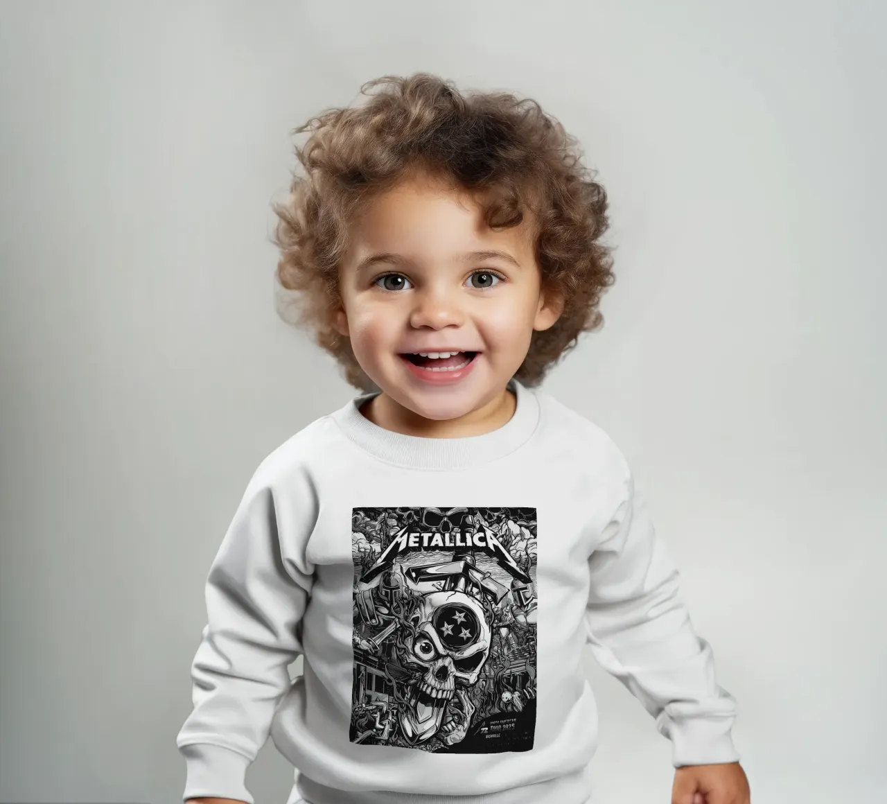metallica bad art felpa neonato da vanhesling