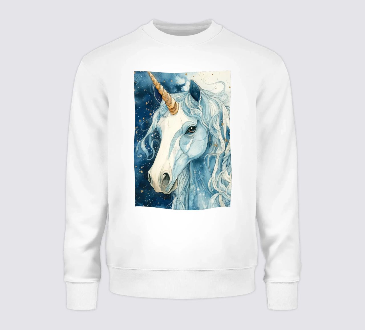 White unicorn felpa da Justyna Jaszke JBJart