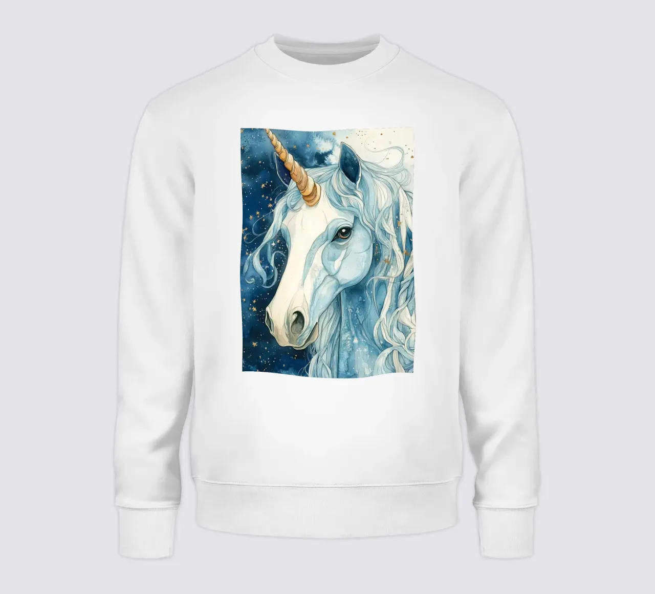 White unicorn felpa da Justyna Jaszke JBJart