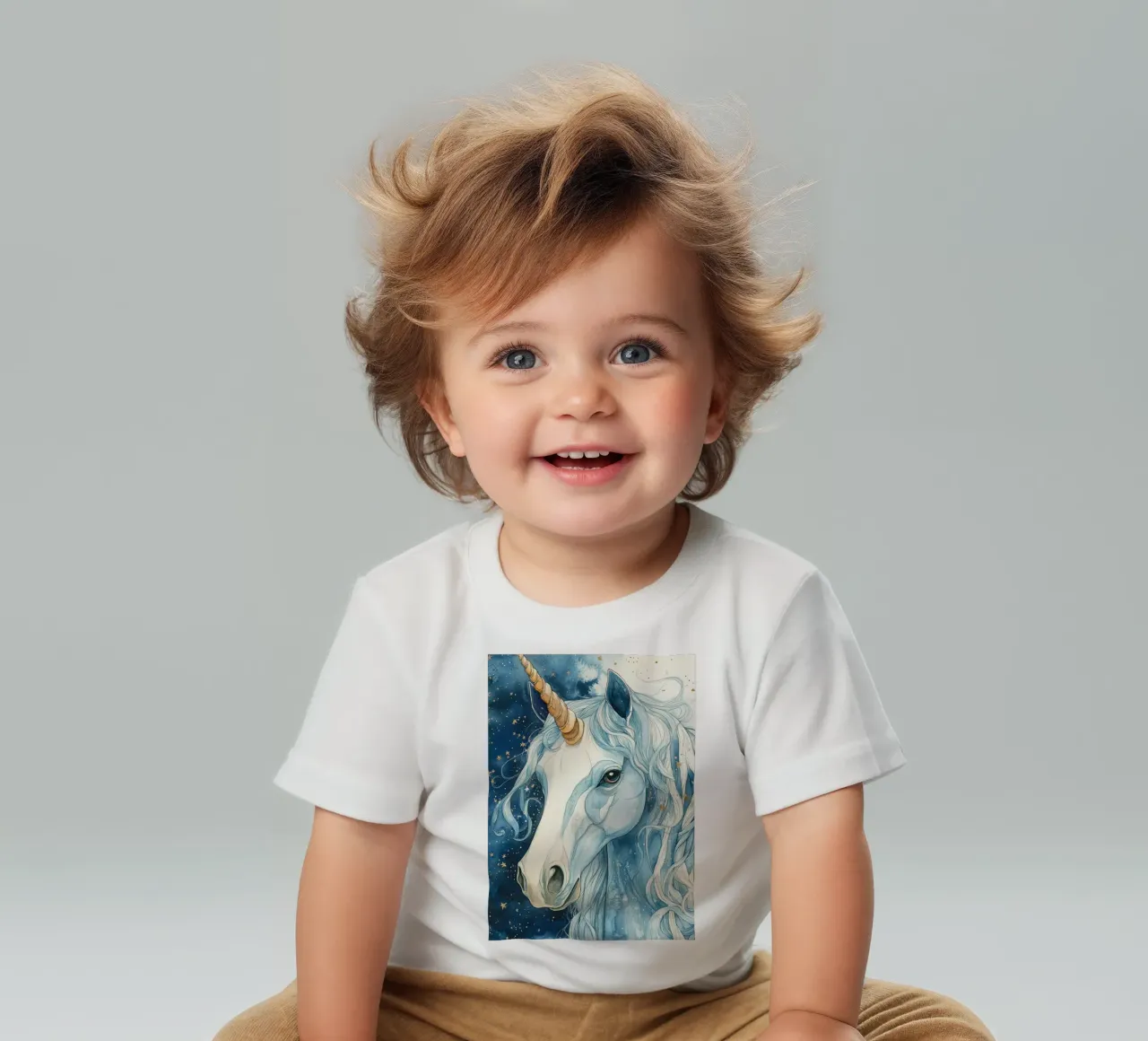 White unicorn maglietta neonato da Justyna Jaszke JBJart
