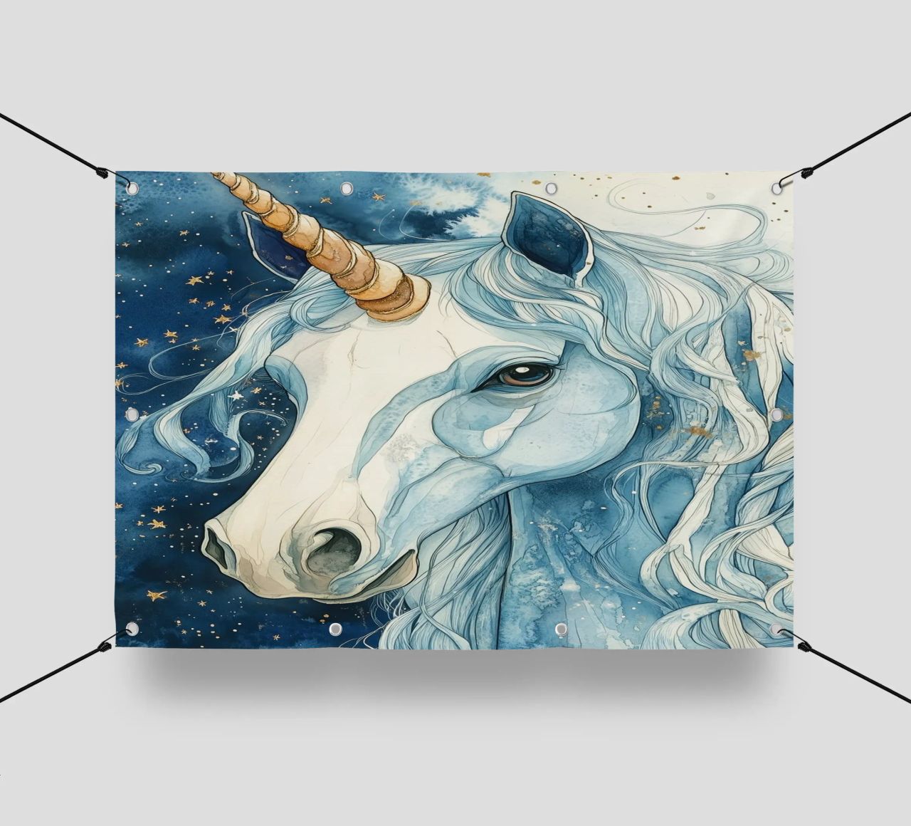 White unicorn telo in pvc da Justyna Jaszke JBJart