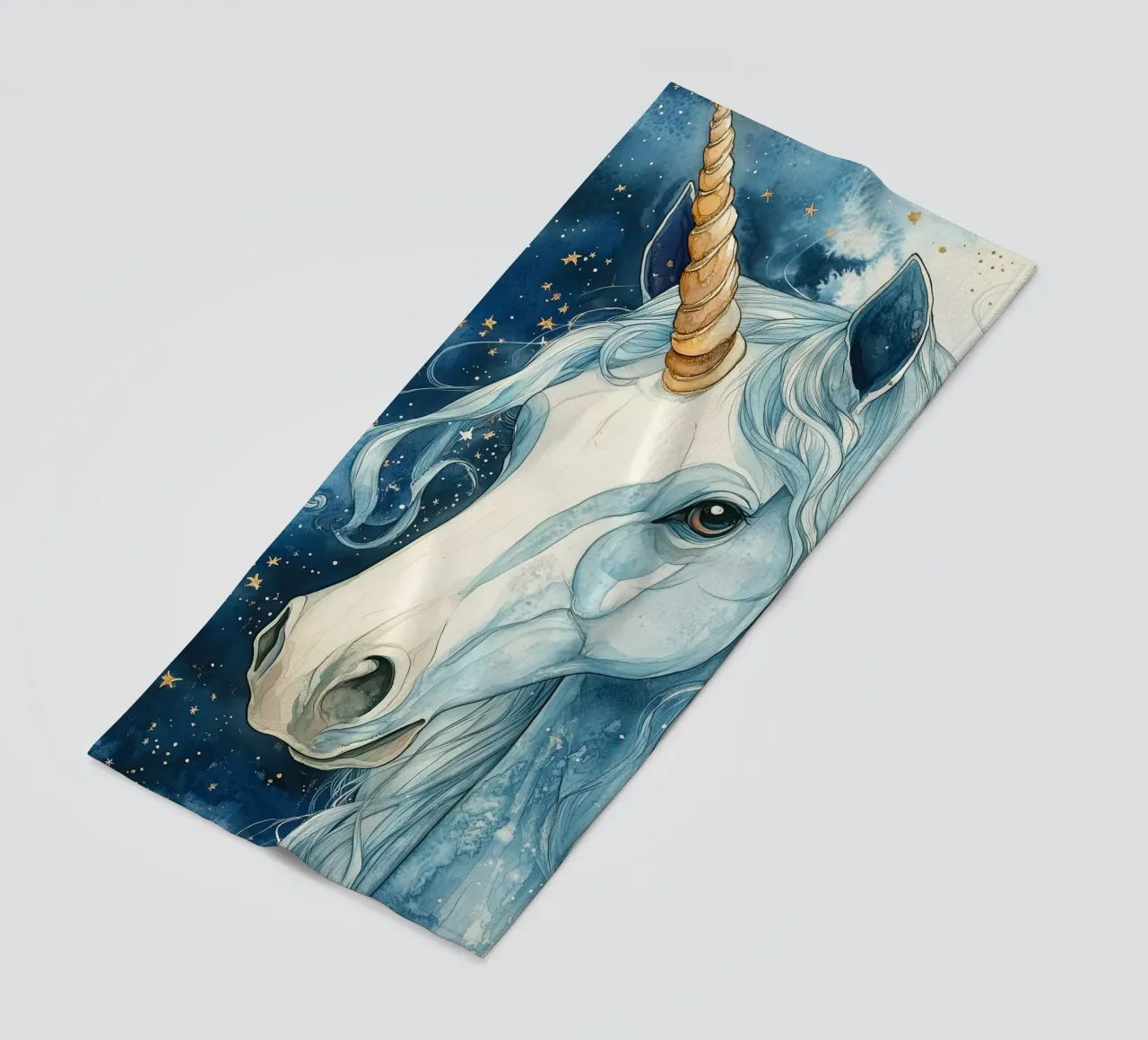 Unicornio blanco toalla de playa de Justyna Jaszke JBJart