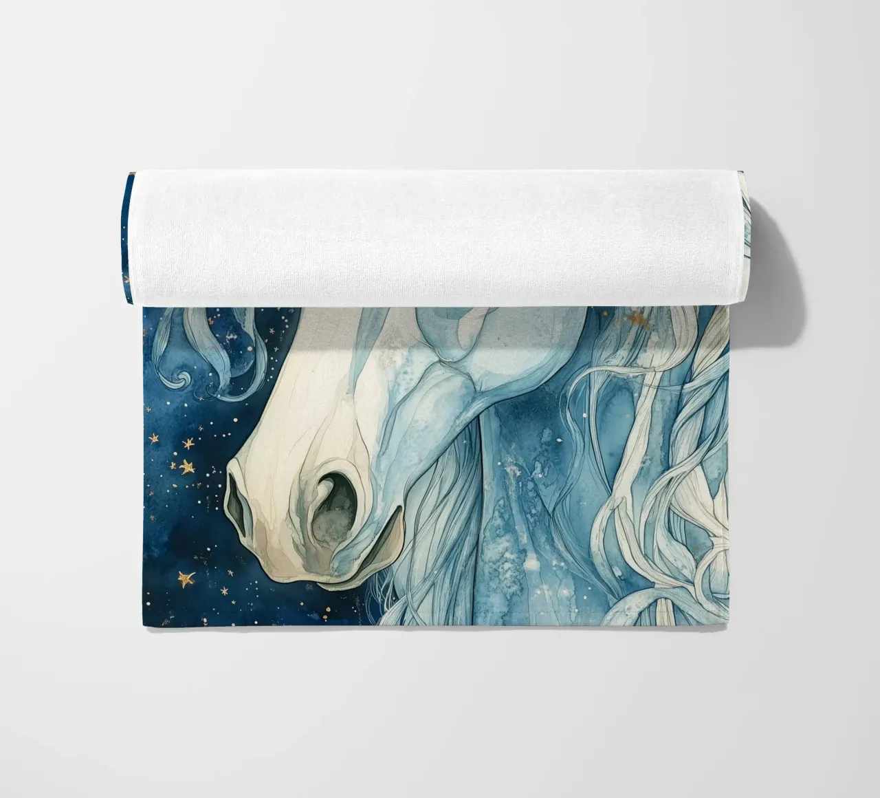 Unicornio blanco toalla de playa de Justyna Jaszke JBJart