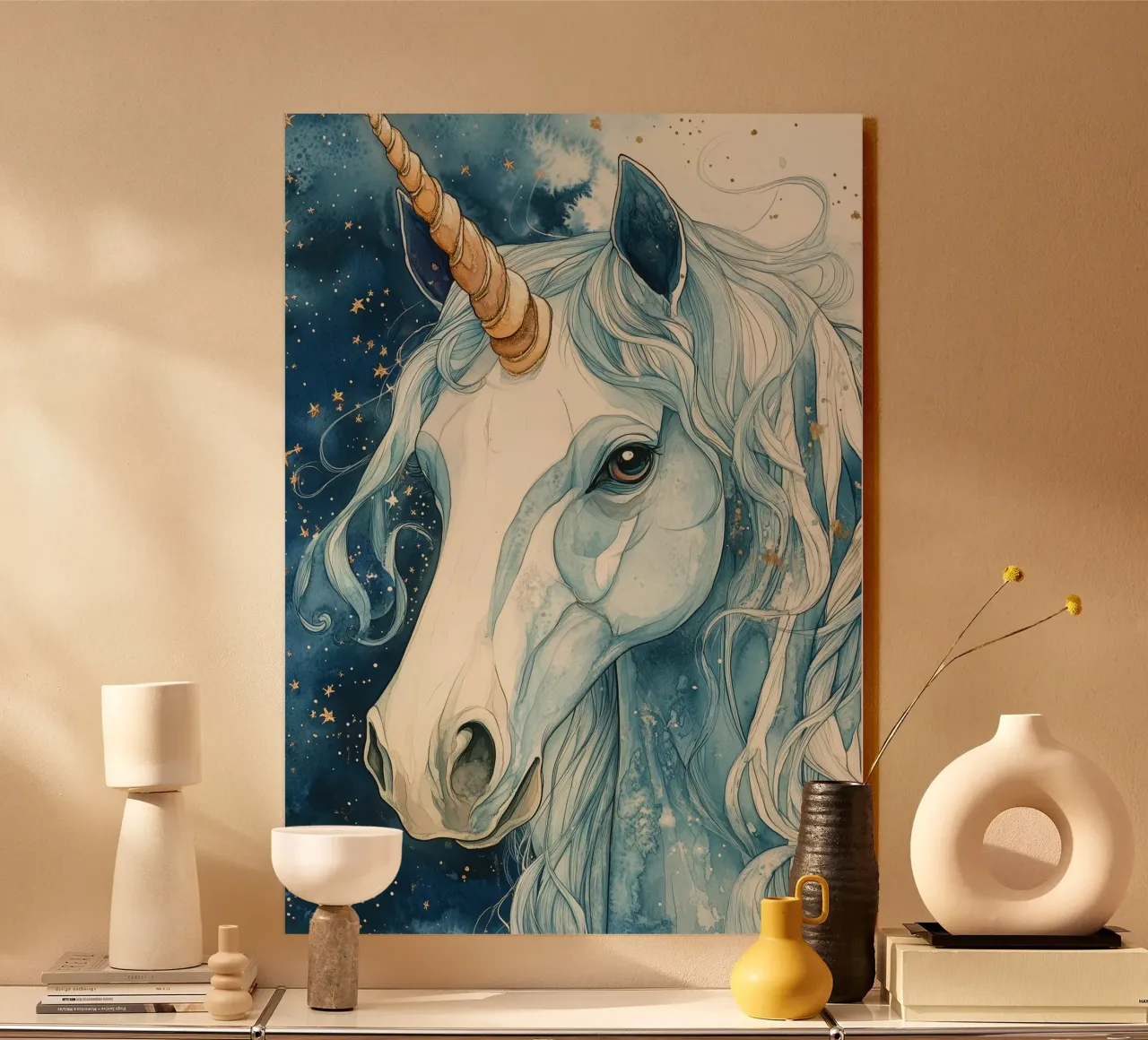 White unicorn plexiglass da Justyna Jaszke JBJart