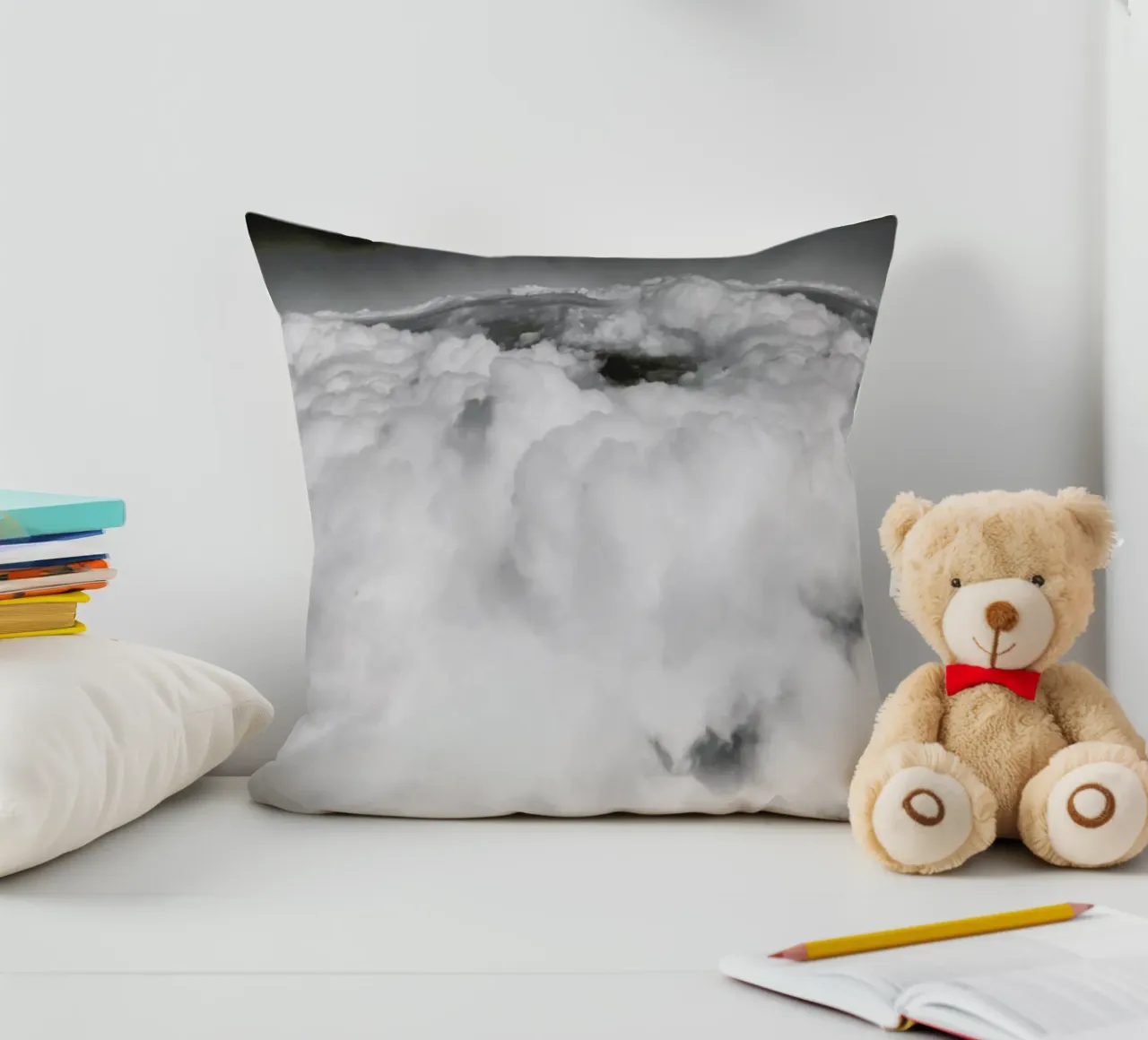 Cotton Candy Clouds cuscino da Sebastian Hilgetag