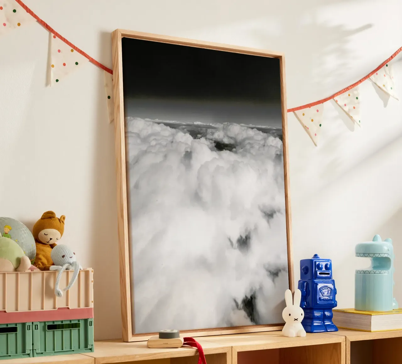 Cotton Candy Clouds tela con Cornice a cassetta da Sebastian Hilgetag