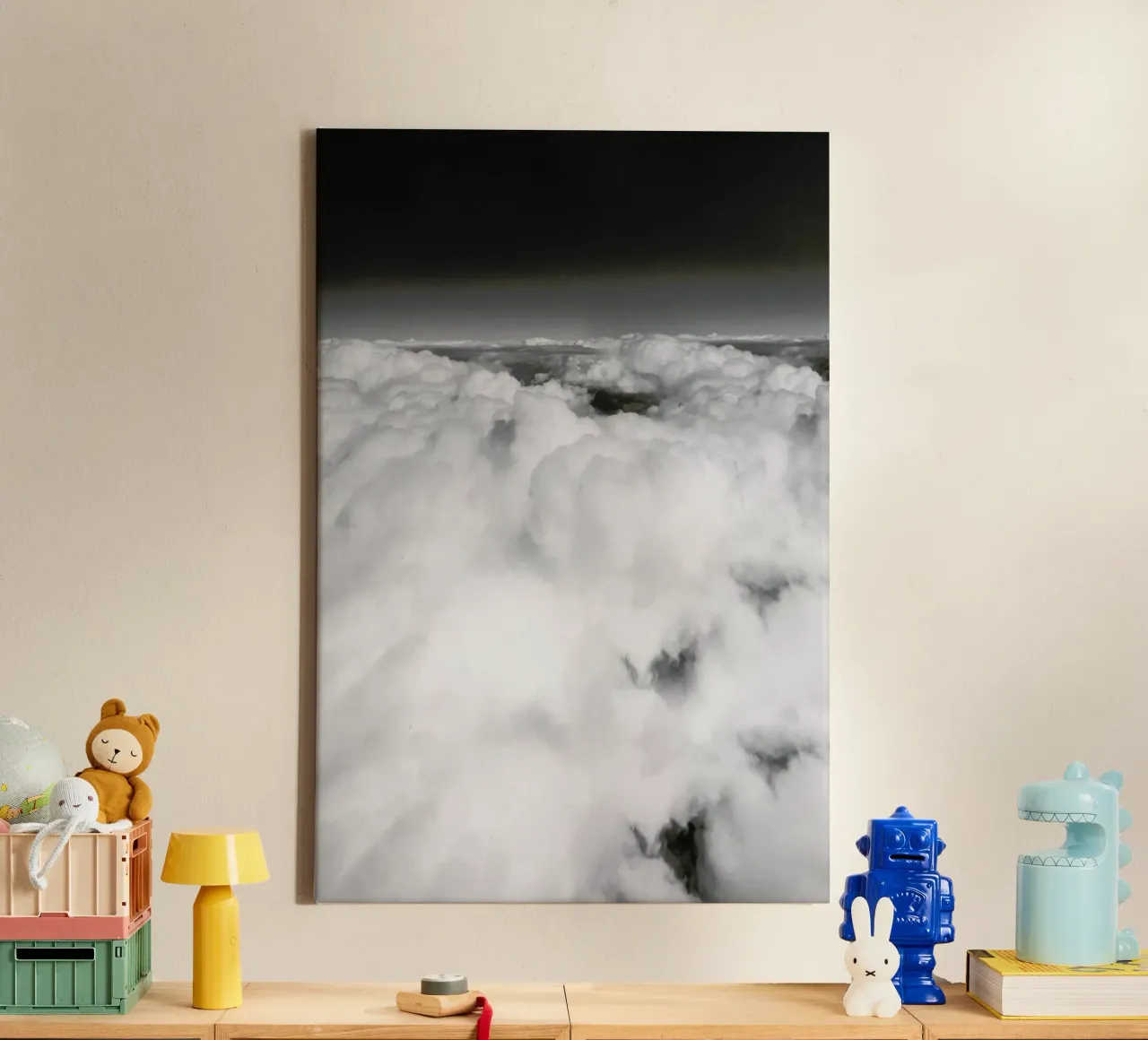Cotton Candy Clouds tela con Cornice a cassetta da Sebastian Hilgetag