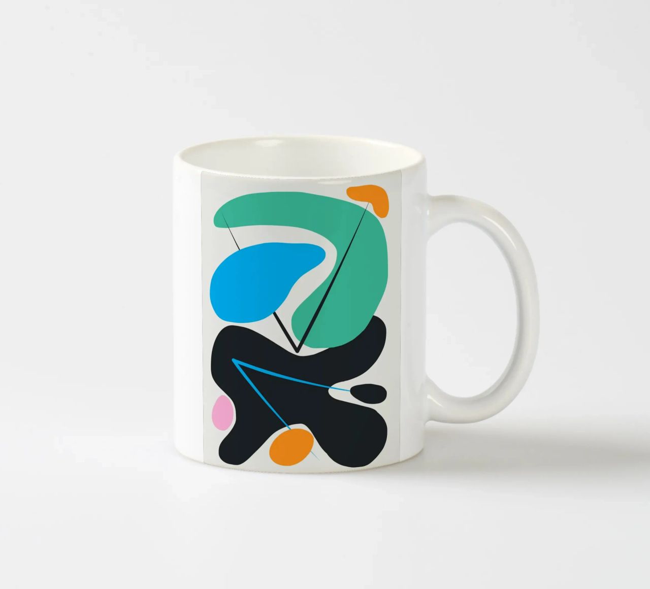 Forme curve tazza in ceramica da Little Dean