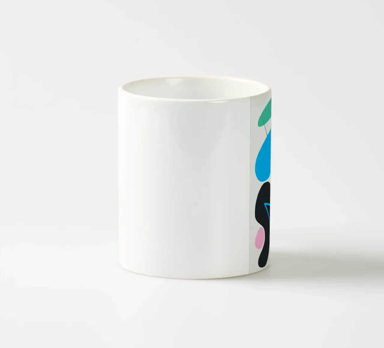 Formas curvas taza de cerámica de Little Dean