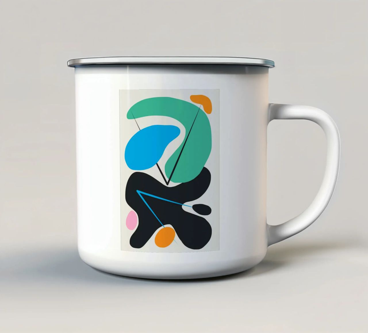 Forme curve tazza in smalto da Little Dean