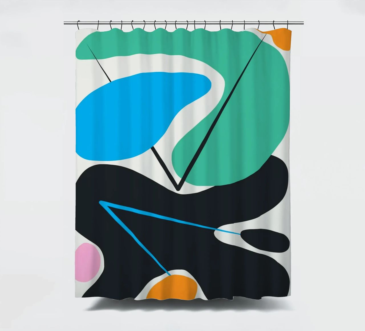 Forme curve tenda da doccia da Little Dean