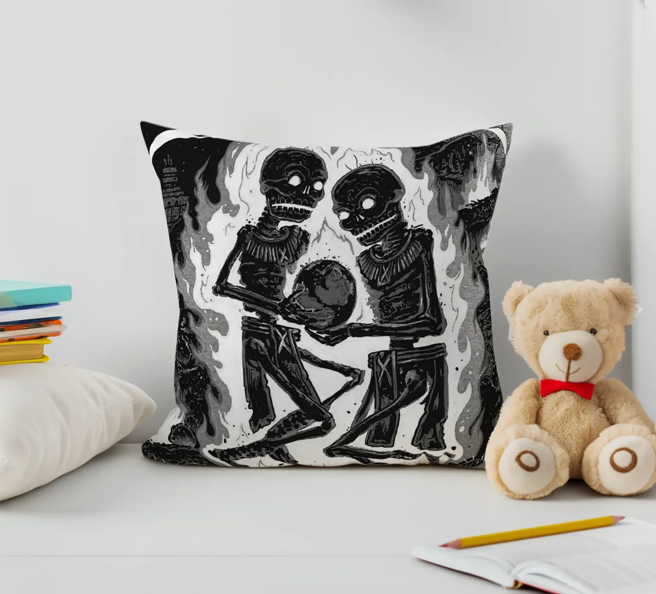 metallica band art cuscino da vanhesling
