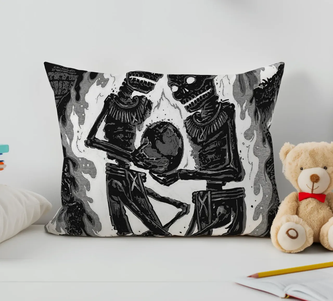 metallica band art cuscino da vanhesling