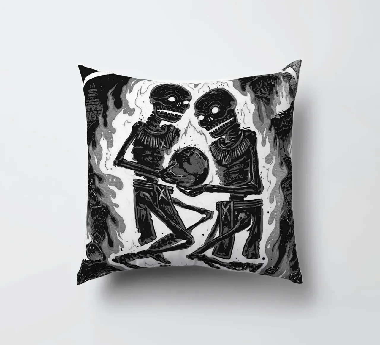 metallica band art cuscino da vanhesling