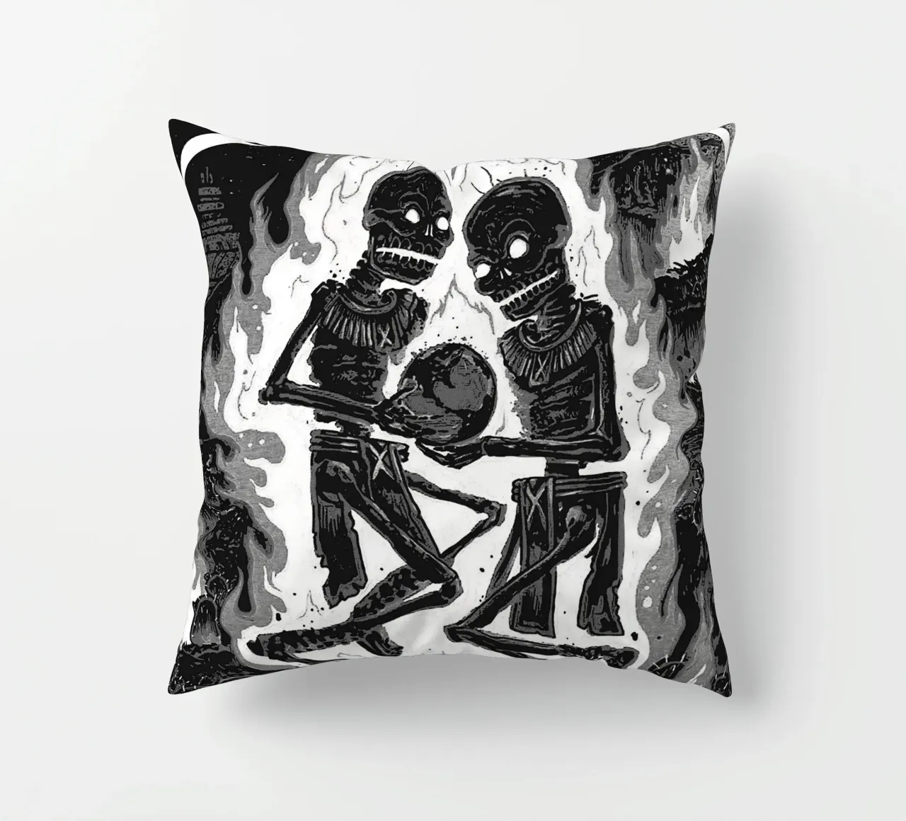 metallica band art cuscino da vanhesling