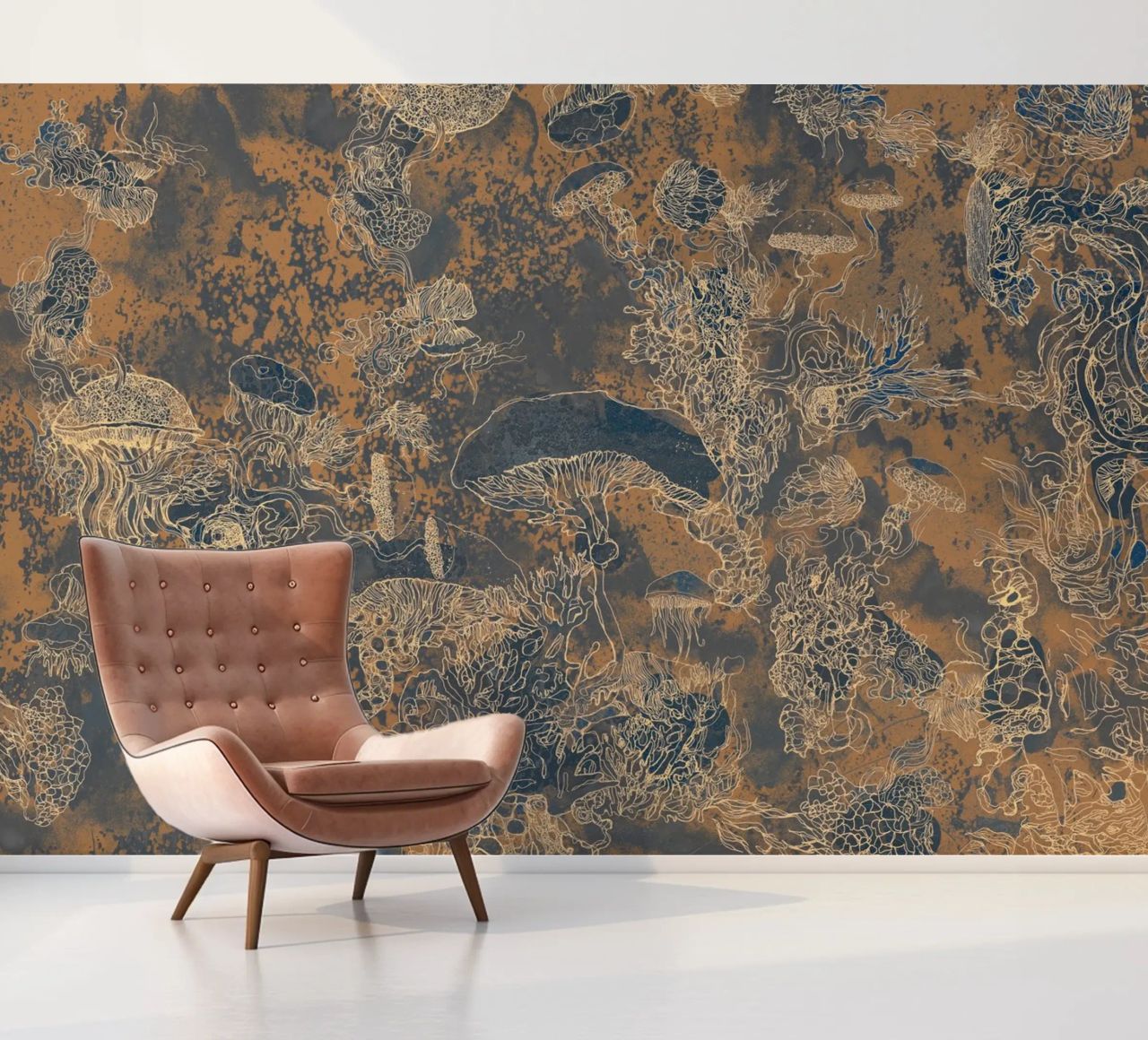 golden mush photo wallpaper by Giulio Iurissevich