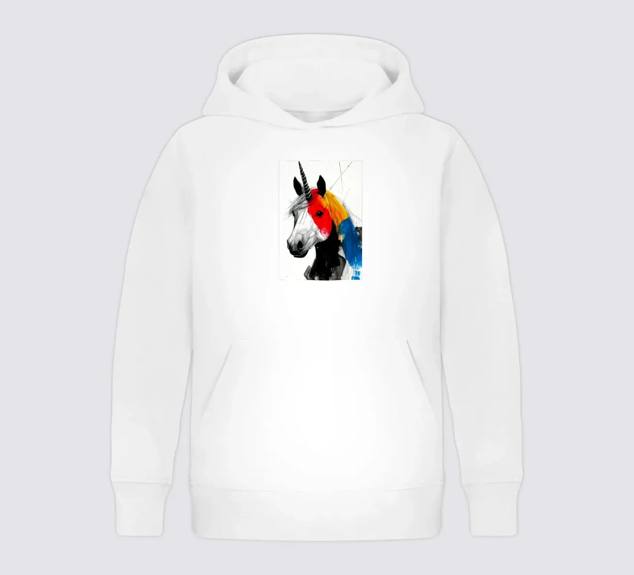 Unicornio arco iris sudadera con capucha para niño de Justyna Jaszke JBJart