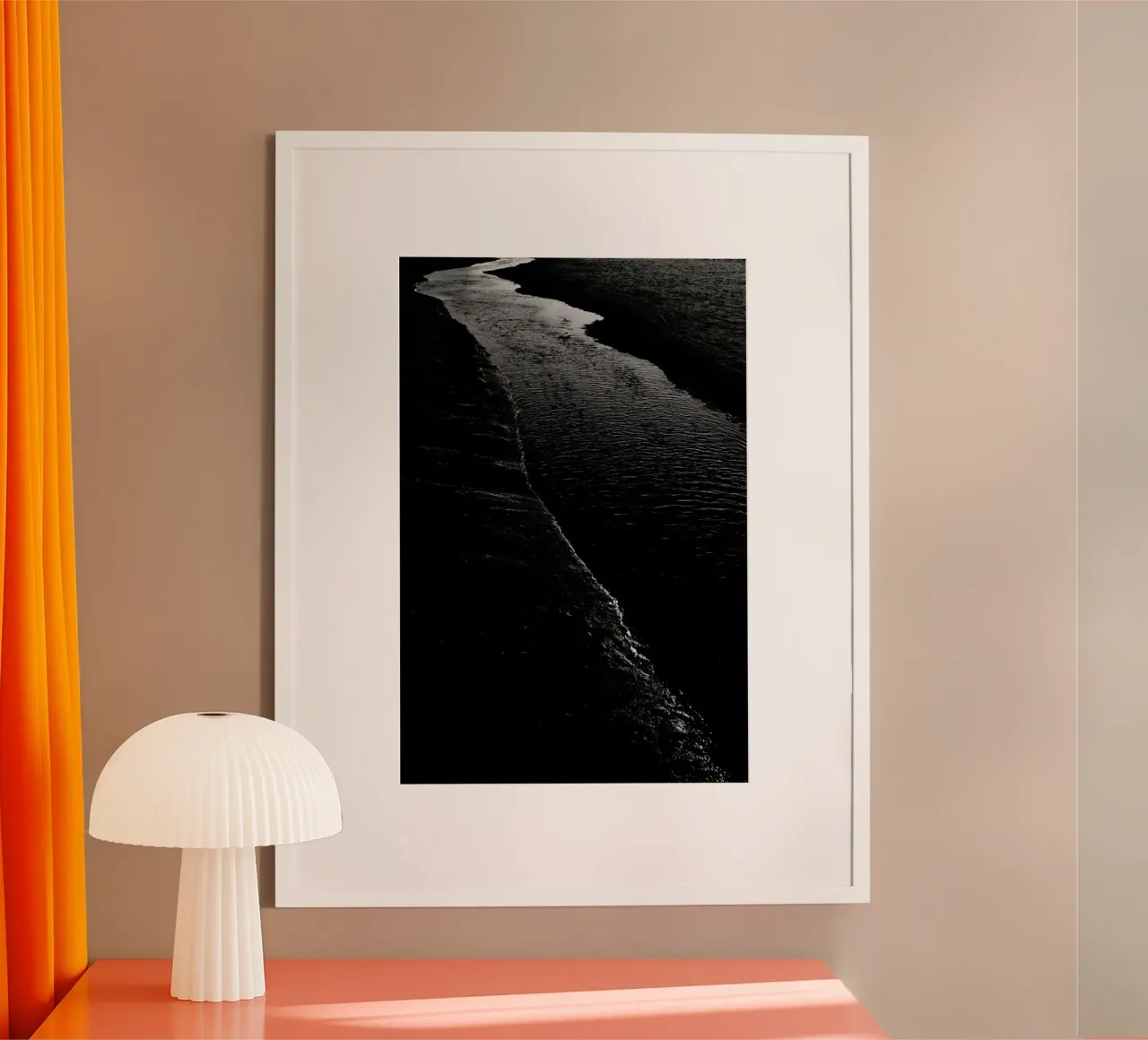 Dark River I poster con telaio in legno da Tal Paz-Fridman