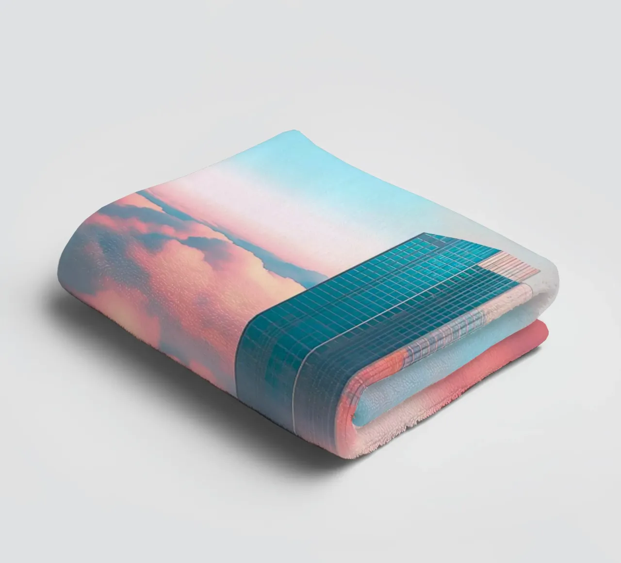 skyscraper soft towel by space words