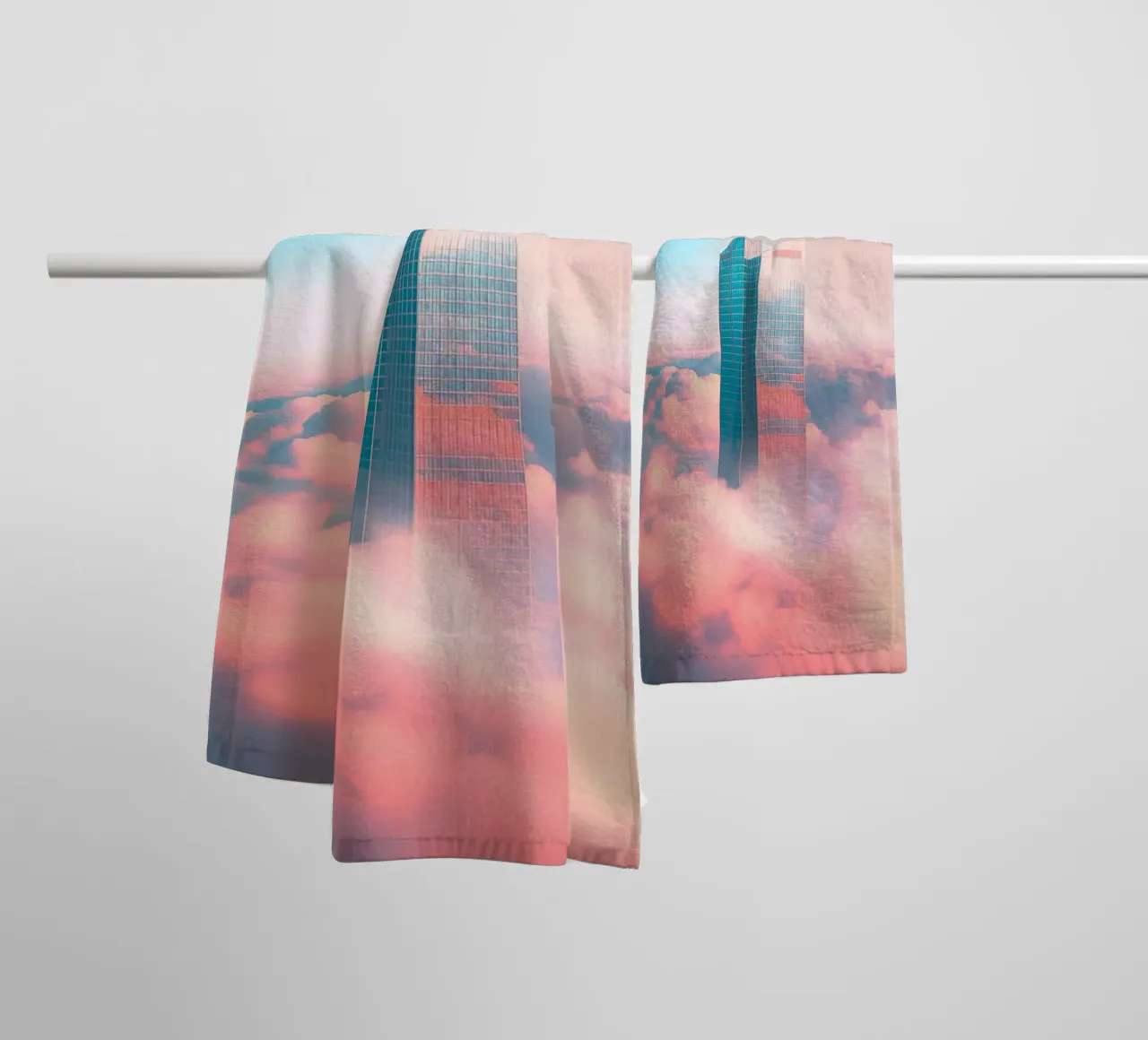 skyscraper soft towel by space words