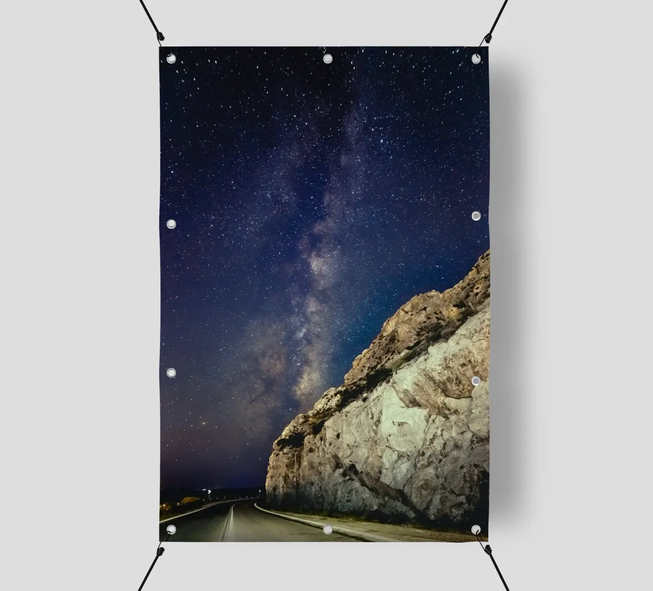 starlight cliffs pvc cover by space words
