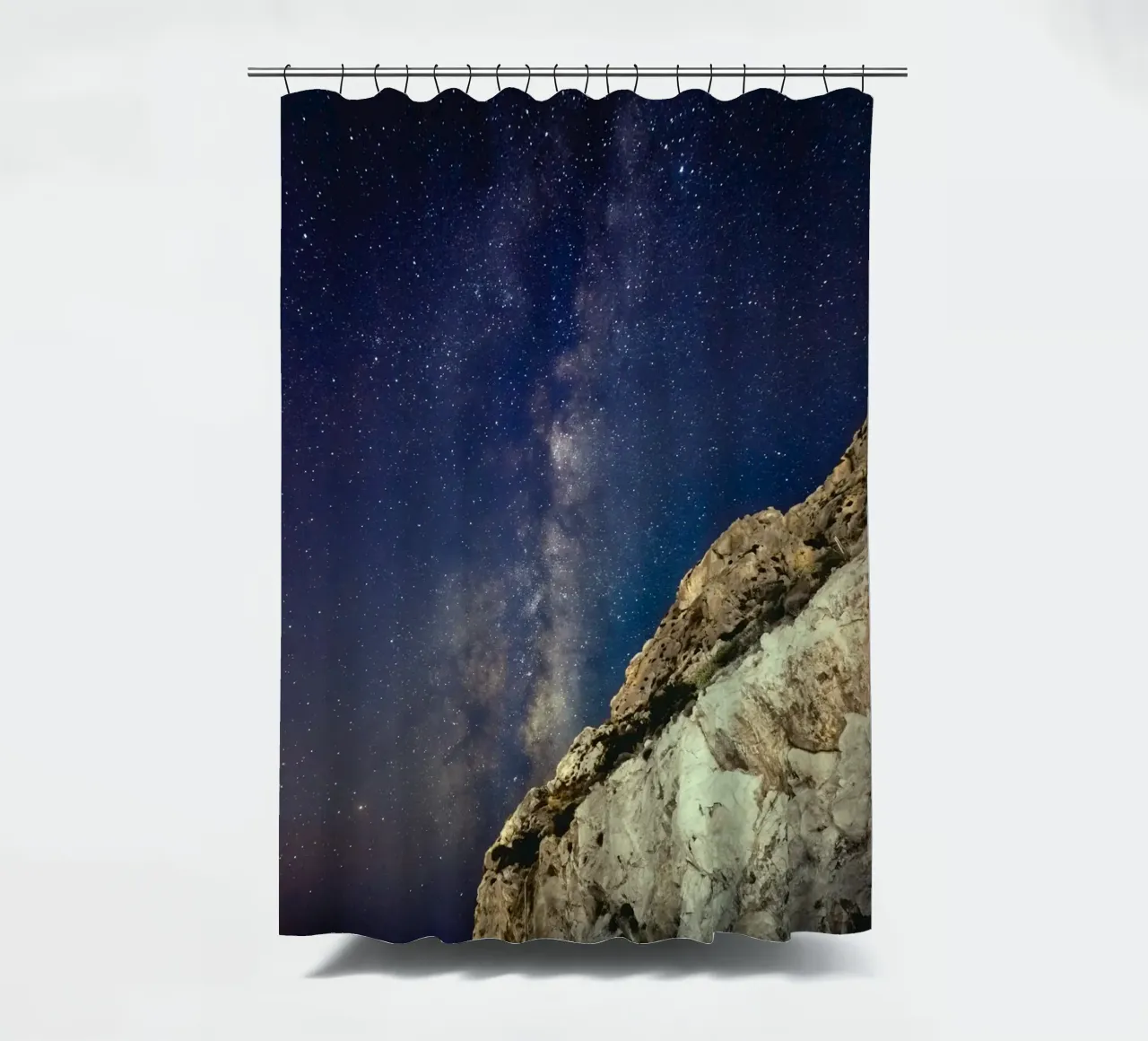 Starlight Cliffs Duschvorhang von space words