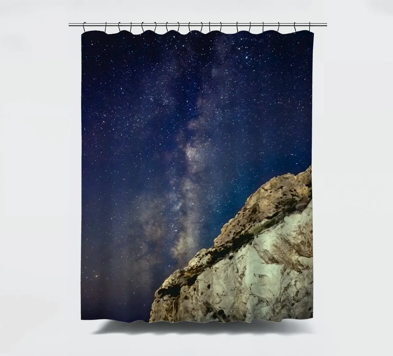 Starlight Cliffs Duschvorhang von space words